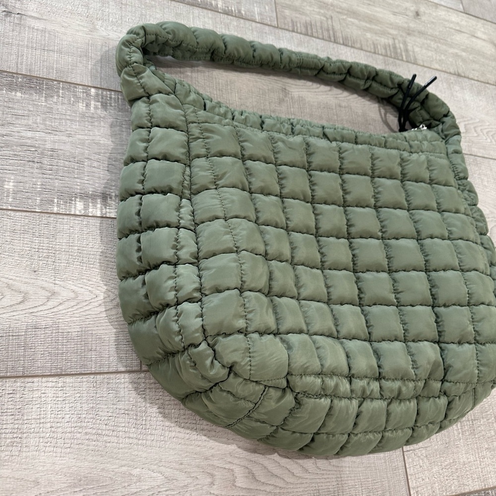 FP Movement by Free People Olive Green Quilted Shoulder Bag - Picture 6 of 9
